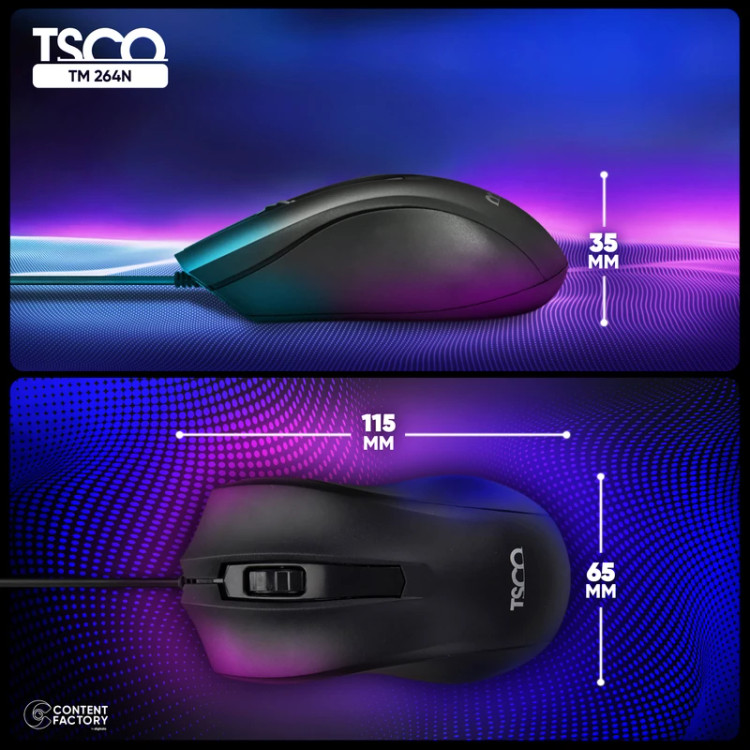 ماوس تسکو مدل TM 264N باسیم