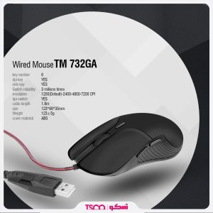 ماوس مخصوص بازی تسکو مدل TM 732GA