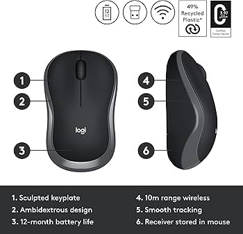 ماوس بی سیم لاجیتک مدل m186