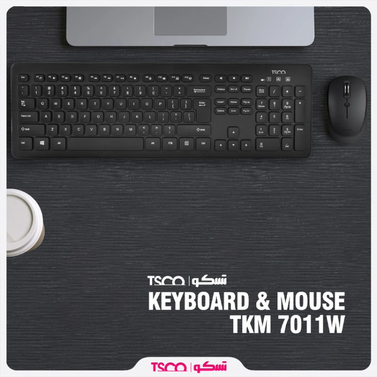 کیبورد و ماوس بیسیم تسکو مدل TKM 7011WN