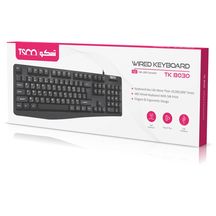 کیبورد تسکو مدل TK 8030 باسیم