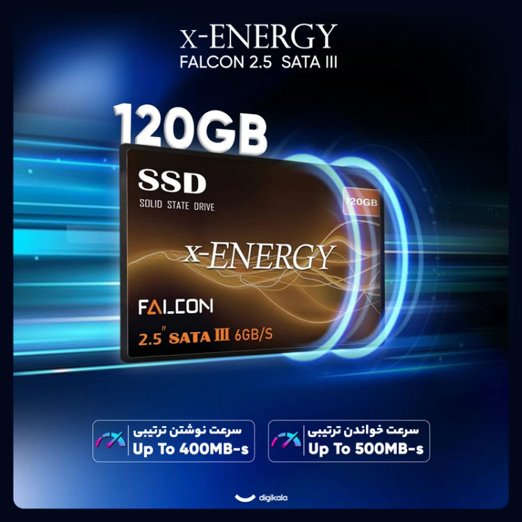 اس اس دی اینترنال SATA III ایکس انرژی مدل FALCON ظرفیت 128گیگابایت