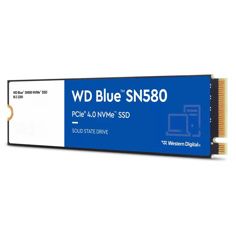 اس اس دی اینترنال PCIe Gen4 x4 وسترن دیجیتال مدل WD Blue SN580 ظرفیت 500 گیگابایت نمای ۲
