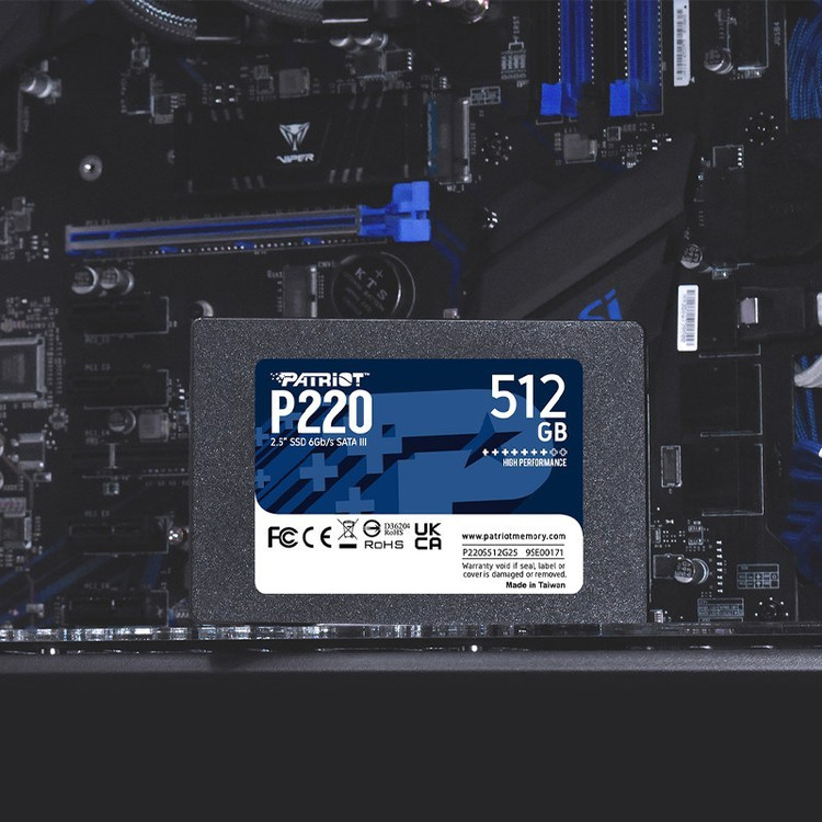 حافظه اس اس دی اینترنال پتریوت مدل P220 ظرفیت 512 گیگابایت
