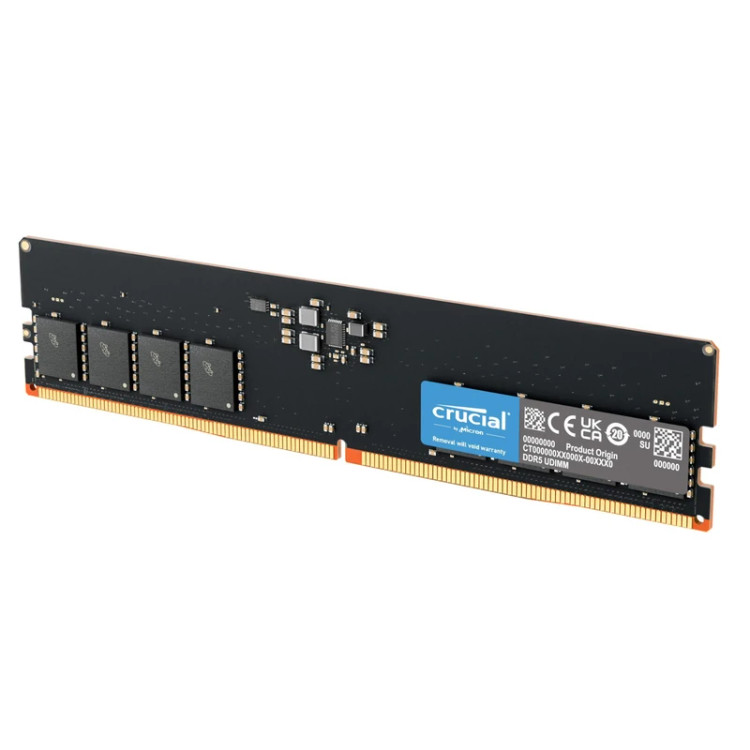 رم کامپیوتر کروشیال تک کاناله فرکانس 4800 مگاهرتز DDR5 تایمینگ CL40 حافظه 8 گیگابایت