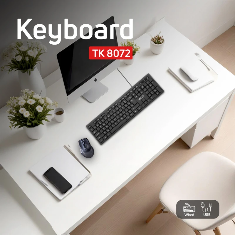 کیبورد تسکو مدل TK 8020N نمای ۳